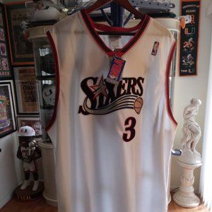 NBA Sixers Iverson #3 Reebok Authentic Jersey